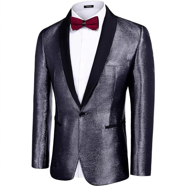 Herren Glänzender Gala-Sakko Aliams