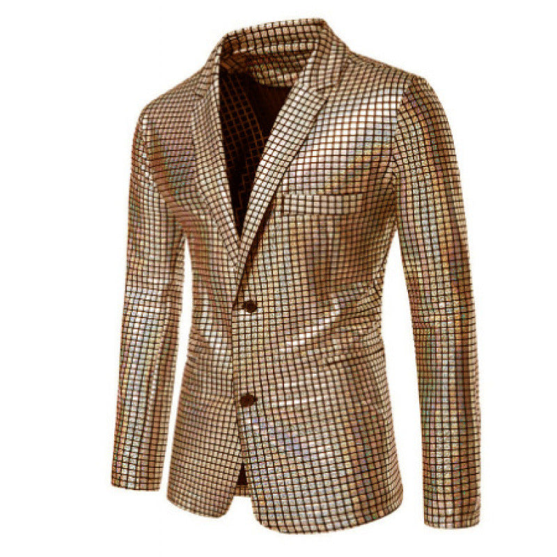 Herren Glamouröse Glassteine Smokingjacke Aliams