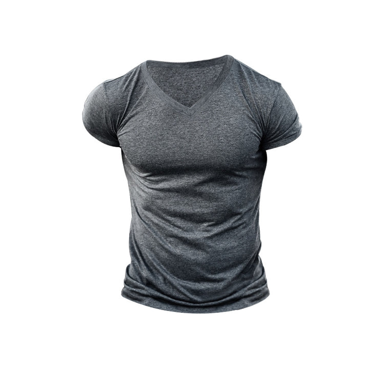 Herren V-Ausschnitt T-Shirt aus weichem Baumwollmix Aliams