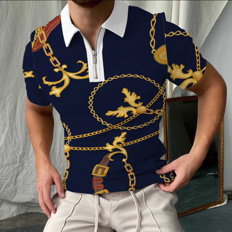 Stylisches Kariertes Kurzarm-Polo-Shirt für Herren Aliams