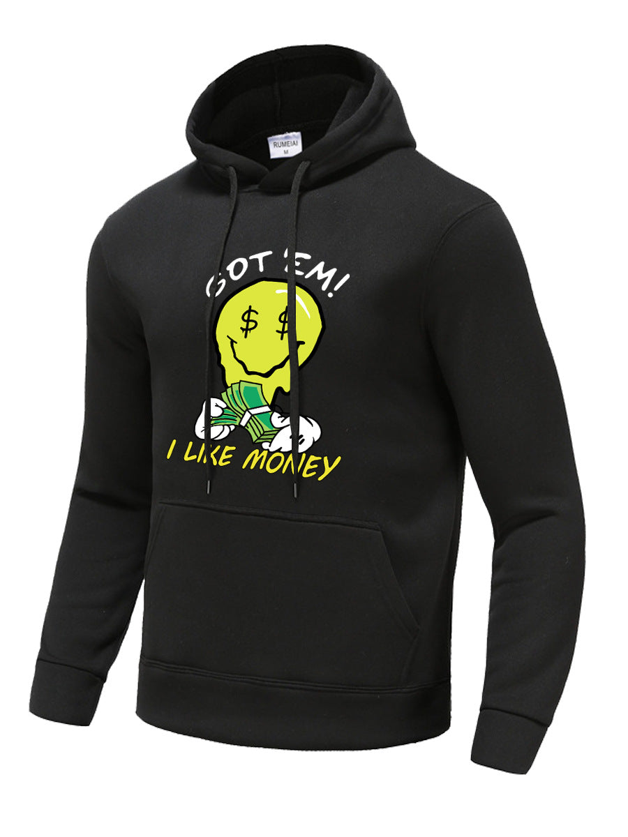 Herren Kapuzenpullover mit kreativem Grafikdesign Aliams