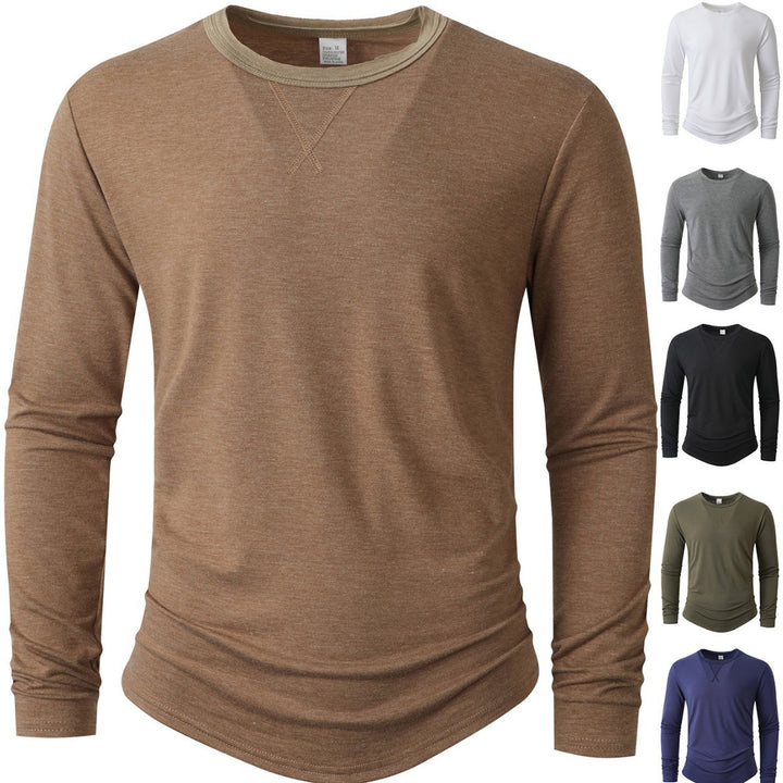 Herren Sportliches Langarmshirt Aliams