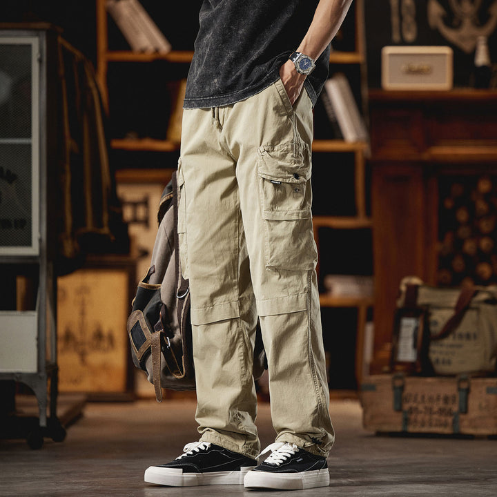 Herren Cargo-Hose mit zahlreichen Funktionstaschen und elastischem Bund Aliams