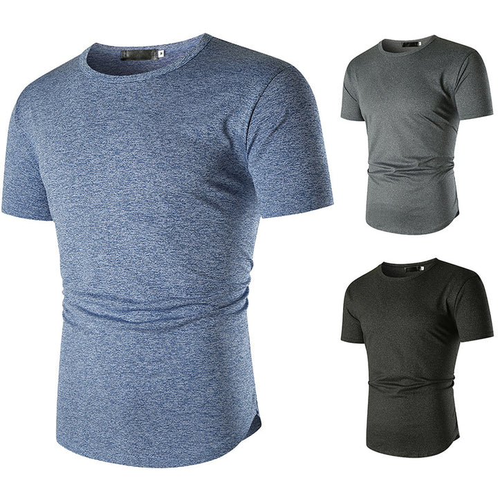Herren sportliches T-Shirt mit atmungsaktiver Funktionsfaser und bequemer Passform Aliams