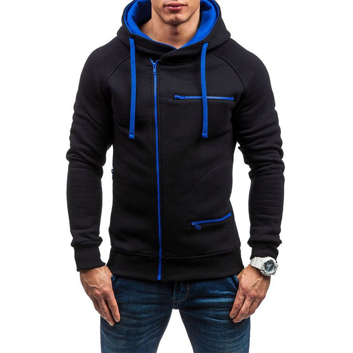 Herren Hoodie mit funktionalen Reißverschlusstaschen Aliams