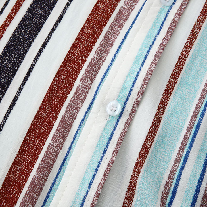 Herren Hemd mit modernem Streifenmuster und atmungsaktiver Baumwollqualität Aliams