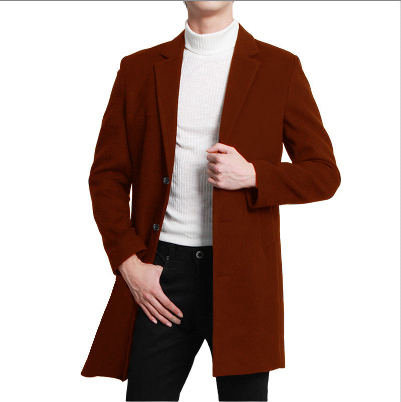 Herren eleganter Longblazer mit modernem Schnitt und doppelter Knopfreihe Aliams