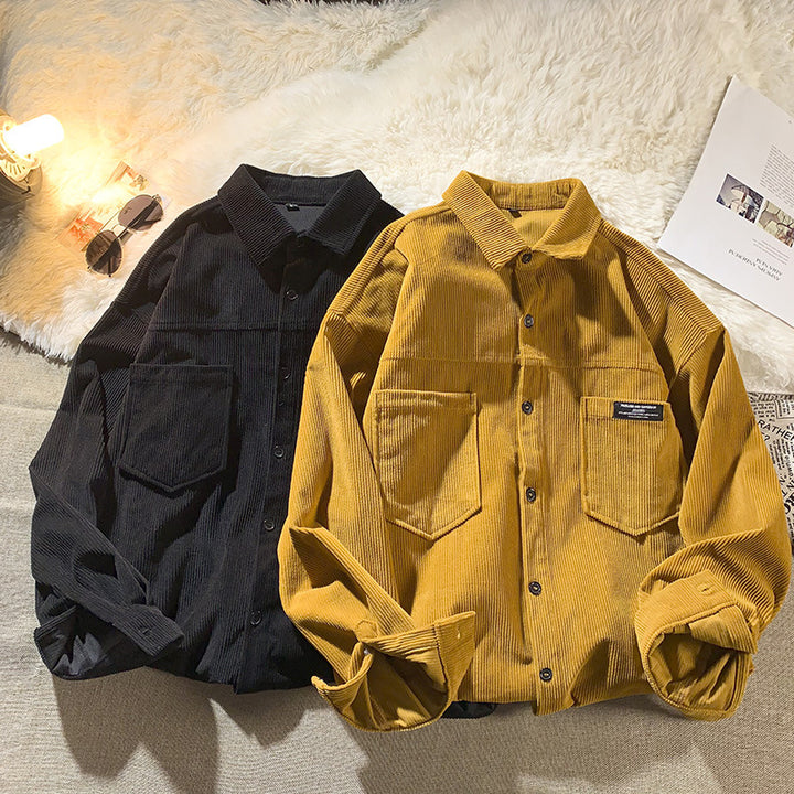 Herren Kordjacke mit modischem Schnitt und praktischen Brusttaschen Aliams