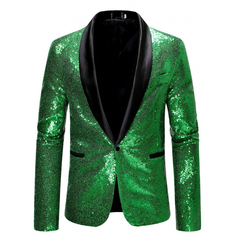 Herren Glitzernder Pailletten Blazer Aliams