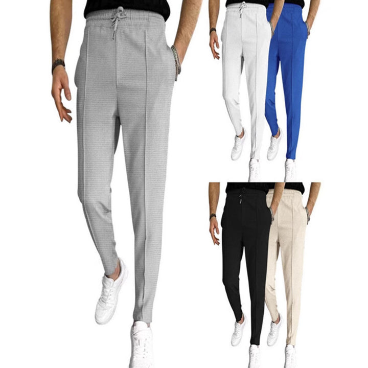 Herren Jogginghose mit elastischem Bund und stylischem Strukturdesign Aliams