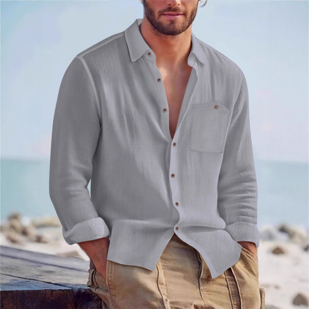Herren Freizeit-Hemd mit lässiger Passform und praktischer Brusttasche Aliams