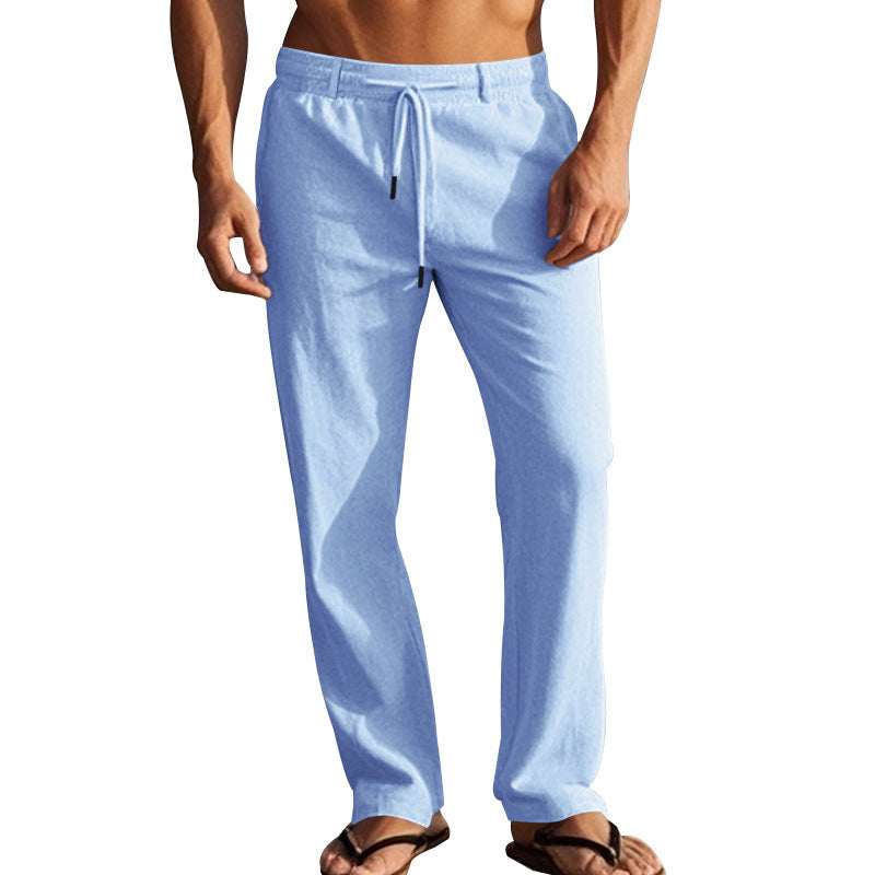 Herren Bequeme Strandhose mit verstellbarem Kordelzug und leichten Materialien Aliams