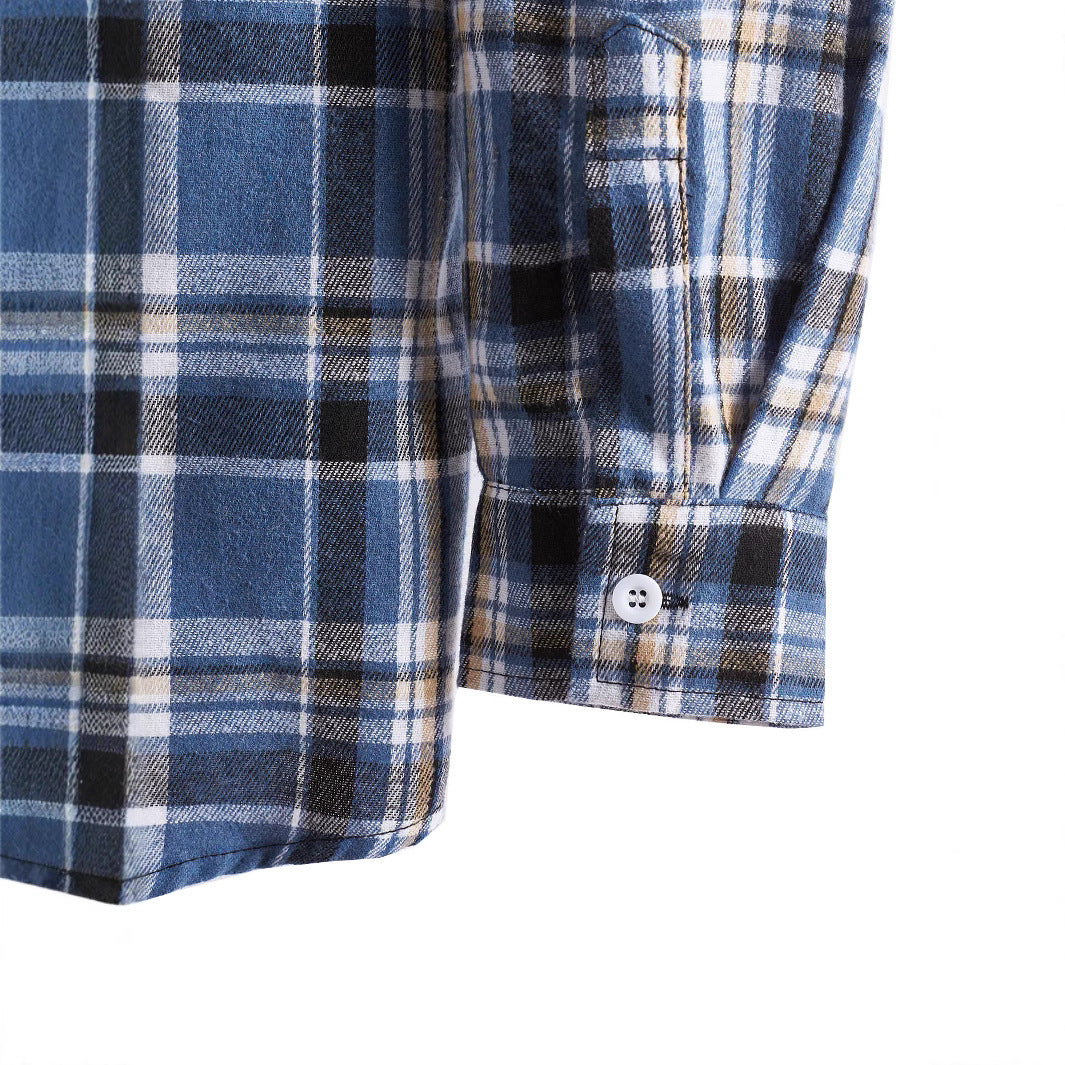 Herren Flanellhemd mit integrierter Kapuze Aliams