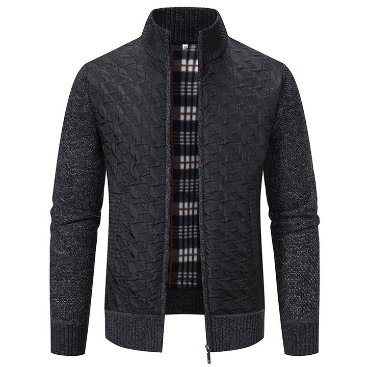 Herren Übergangsjacke mit hohen Kragen und gesteppter Innenseite Aliams