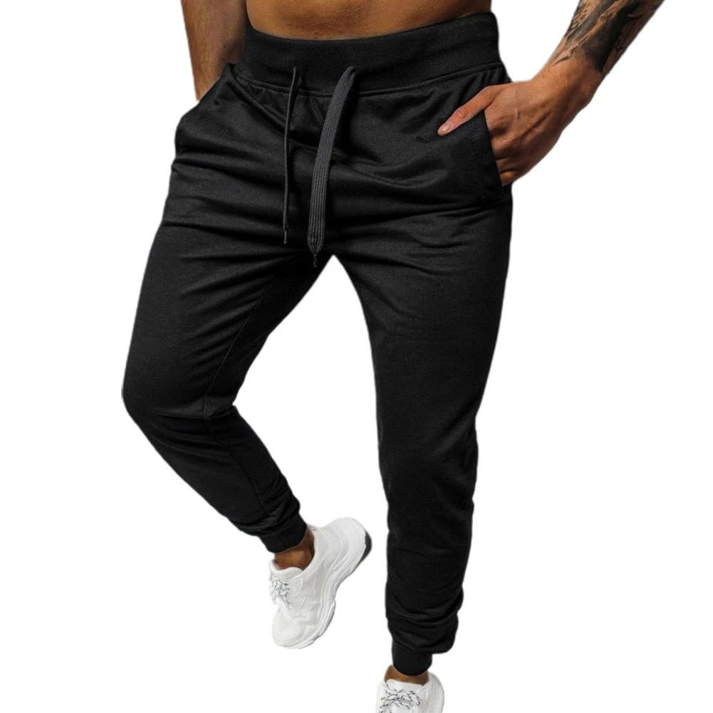 Herren bequeme Jogginghose mit seitlichen Taschen und elastischem Bund Aliams