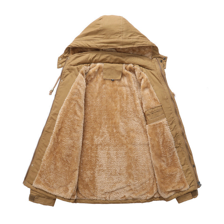 Herren isolierte Utility-Jacke mit verstellbarer Kapuze Aliams