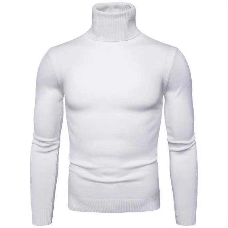 Herren Rollkragenpullover aus feiner Baumwolle mit figurbetontem Schnitt Aliams