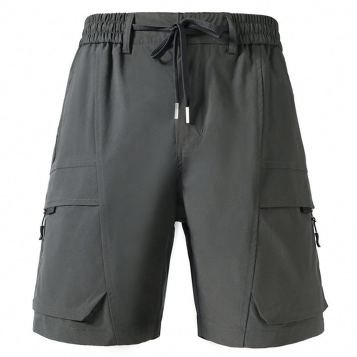 Herren Cargo-Shorts mit elastischem Bund und mehreren praktischen Taschen Aliams