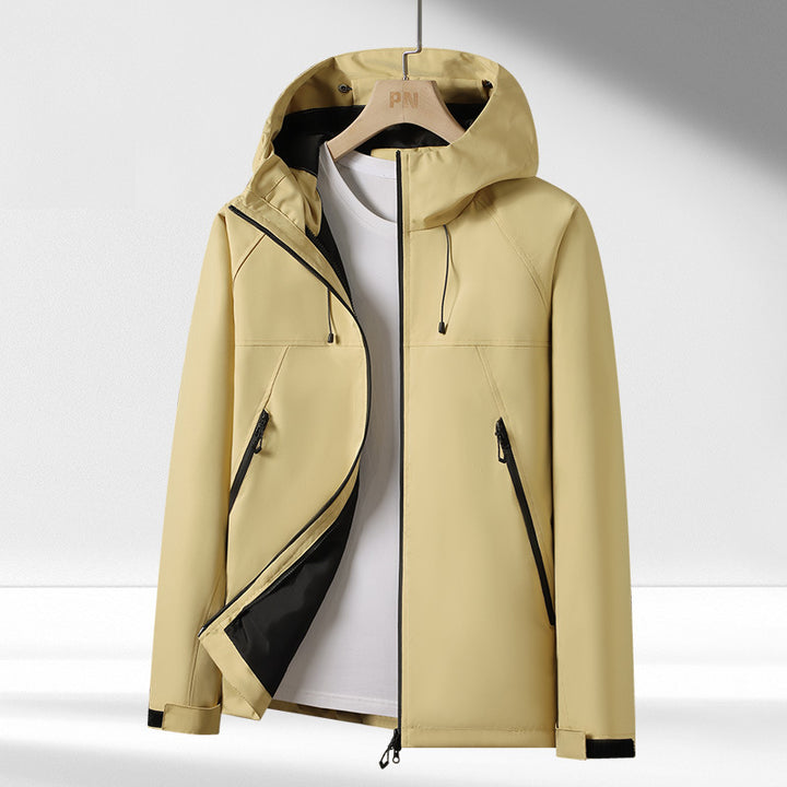 Herren Funktionsjacke mit atmungsaktiver Membran und praktischen Reißverschluss-Taschen Aliams