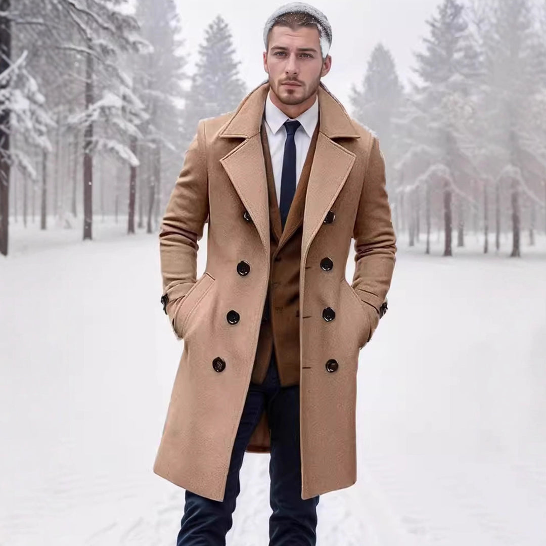 Herren eleganter Woll-Mantel Aliams