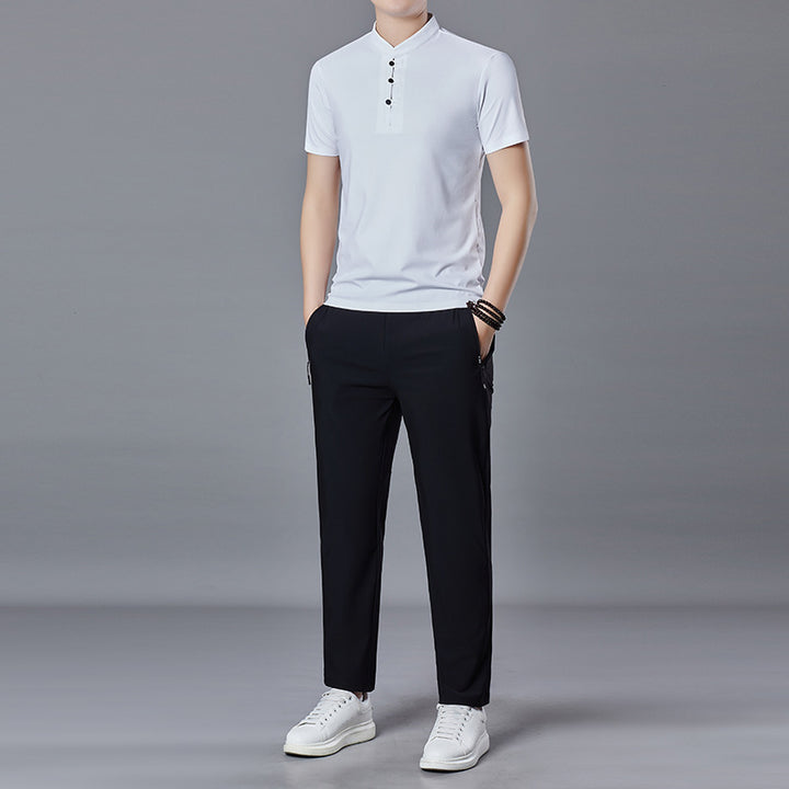 Herren sportliches Poloshirt mit Knopfleiste und modernen Akzenten Aliams