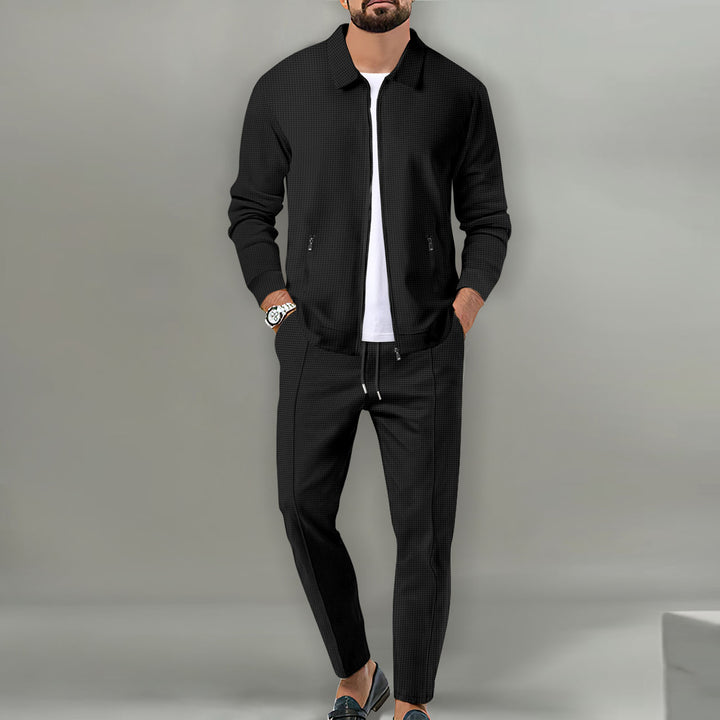 Herren sportliches Komplettset mit eleganter Oberjacke Aliams