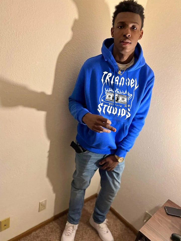 Herren Kapuzenpullover mit kreativem Grafikdruck Aliams