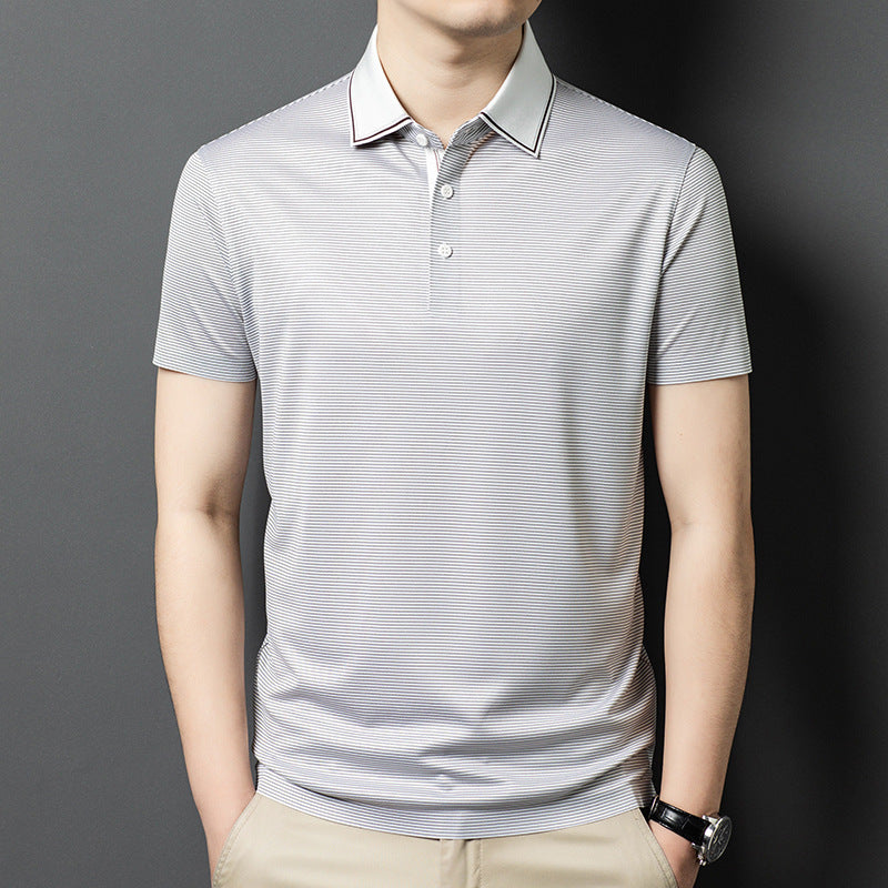 Herren Poloshirt mit modernen Streifen und komfortabler Passform Aliams