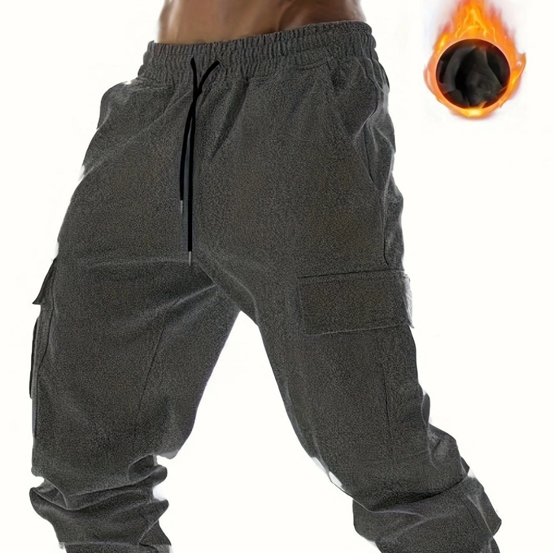 HerrenCargohose mit elastischem Bund und vielseitigen Taschen Aliams