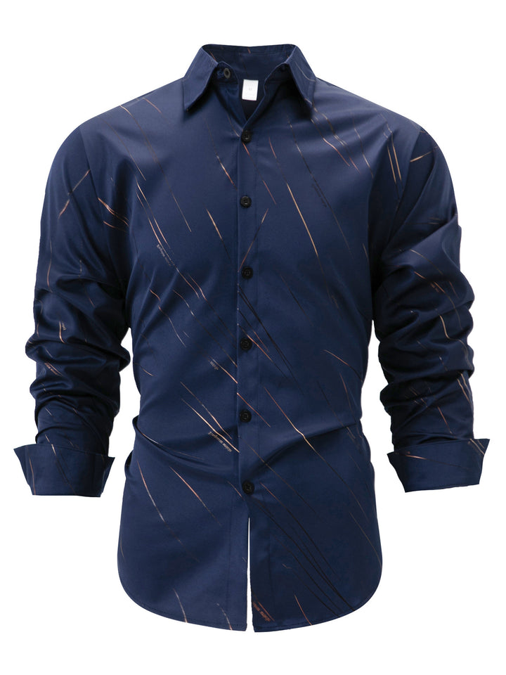 Herren Hemd mit modernem, dynamischem Design und klassischem Schnitt Aliams