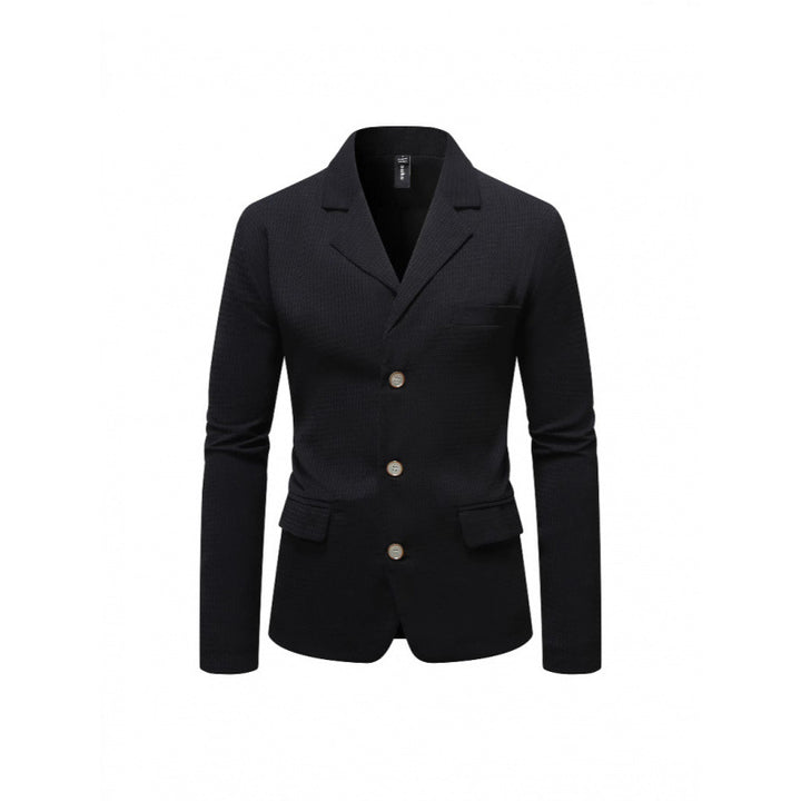 Herren eleganter Blazer mit strukturiertem Design und praktischen Taschen Aliams