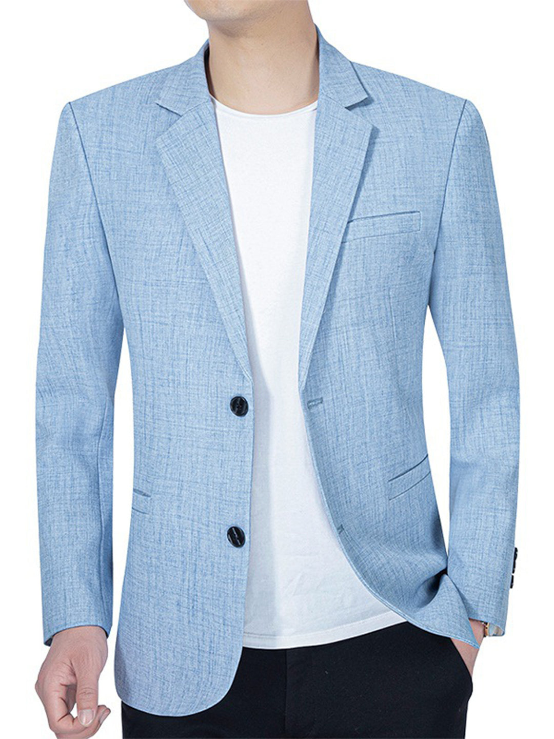 Herren eleganter Blazer aus leichtem Mischgewebe Aliams