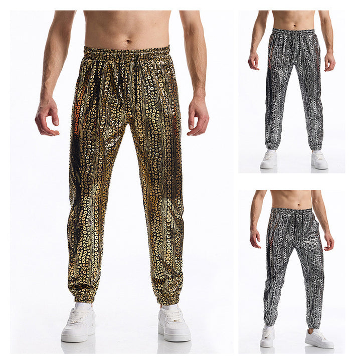 Herren Glamouröse Pailletten-Jogginghose Aliams