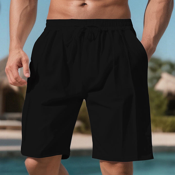 Herren praktische Sport-Shorts mit elastischem Bund und verstellbarem Kordelzug Aliams