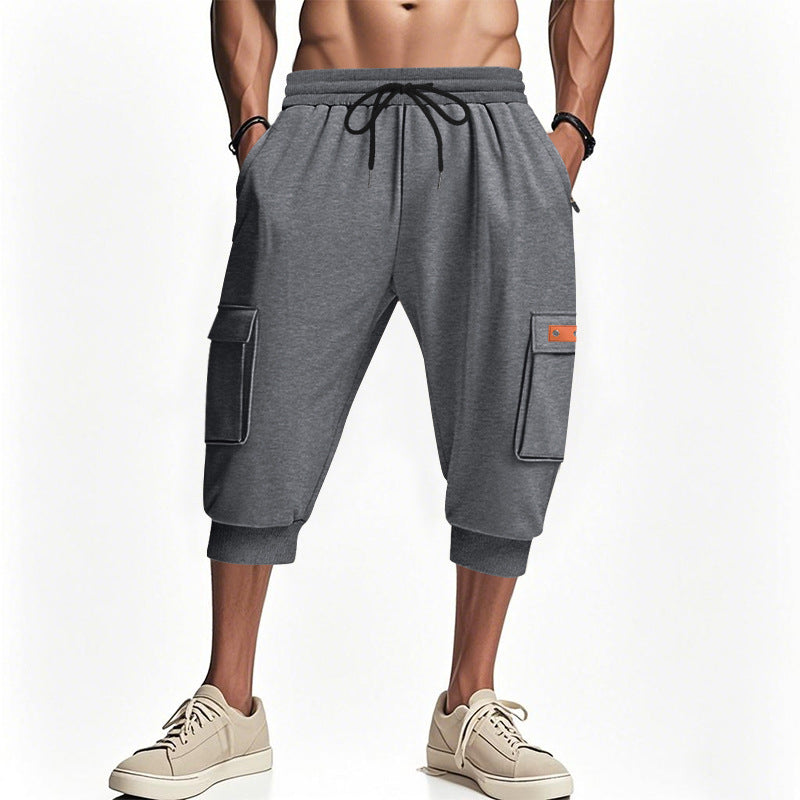 Herren Cargo-Shorts mit elastischem Bund und praktischen Seitentaschen Aliams