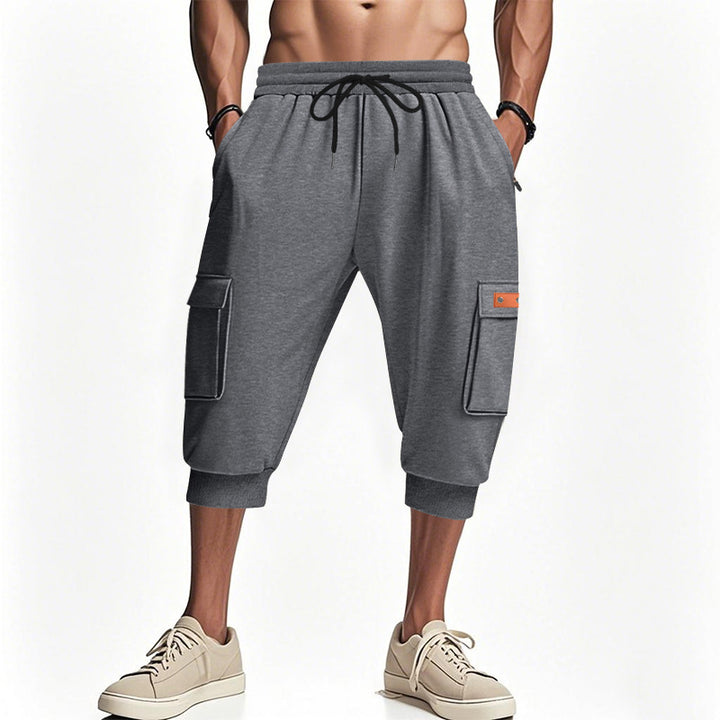 Herren Cargo-Shorts mit elastischem Bund und praktischen Seitentaschen Aliams