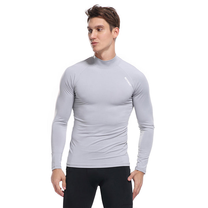 Herren Funktionales Langarmshirt mit hohem Kragen Aliams