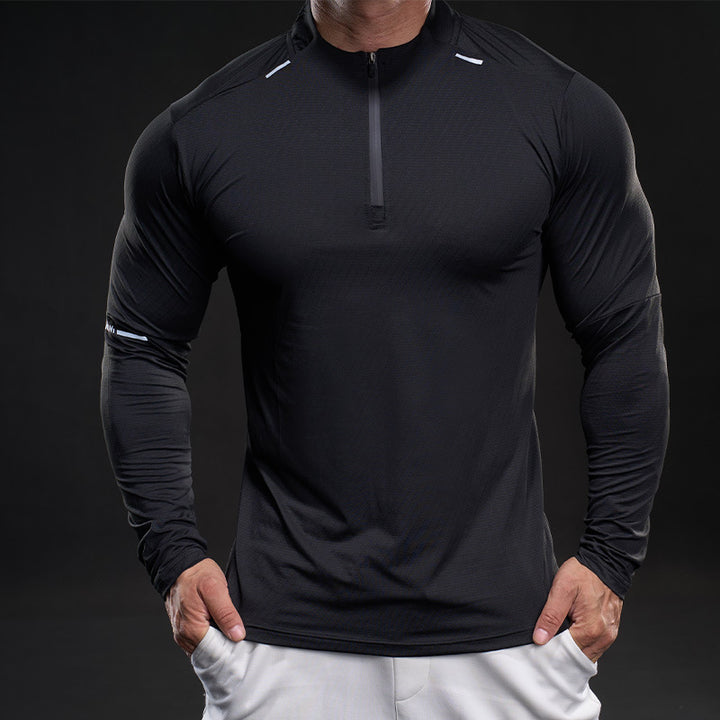 Herren Sportliches Langarmshirt Aliams