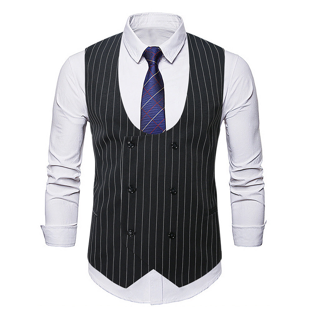 Herren elegante Weste mit gestreiftem Design Aliams