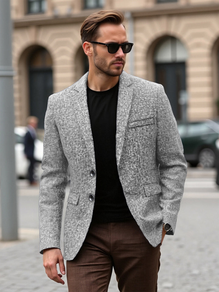 Herren strukturierter Casual Blazer Aliams