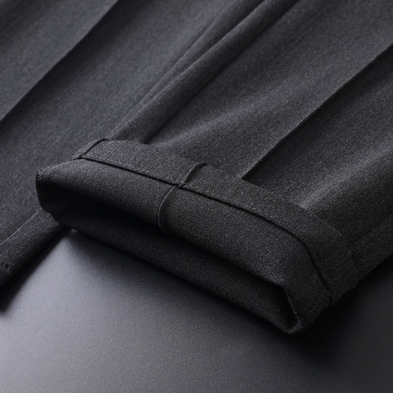 Herren elegante Anzughose mit schmalem Schnitt und seitlichen Taschen Aliams