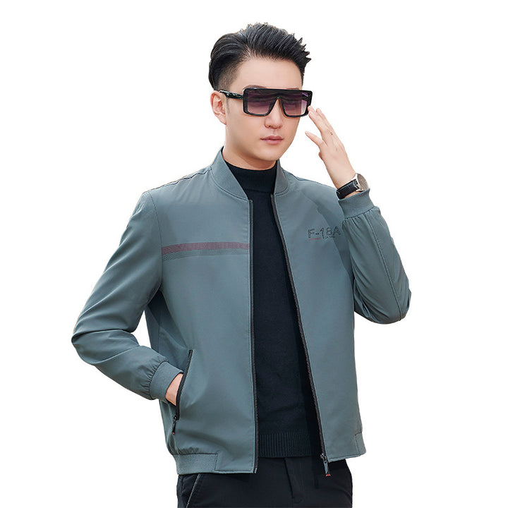 Herren sportliche Bomberjacke mit trendy Details und praktischen Reißverschlusstaschen Aliams