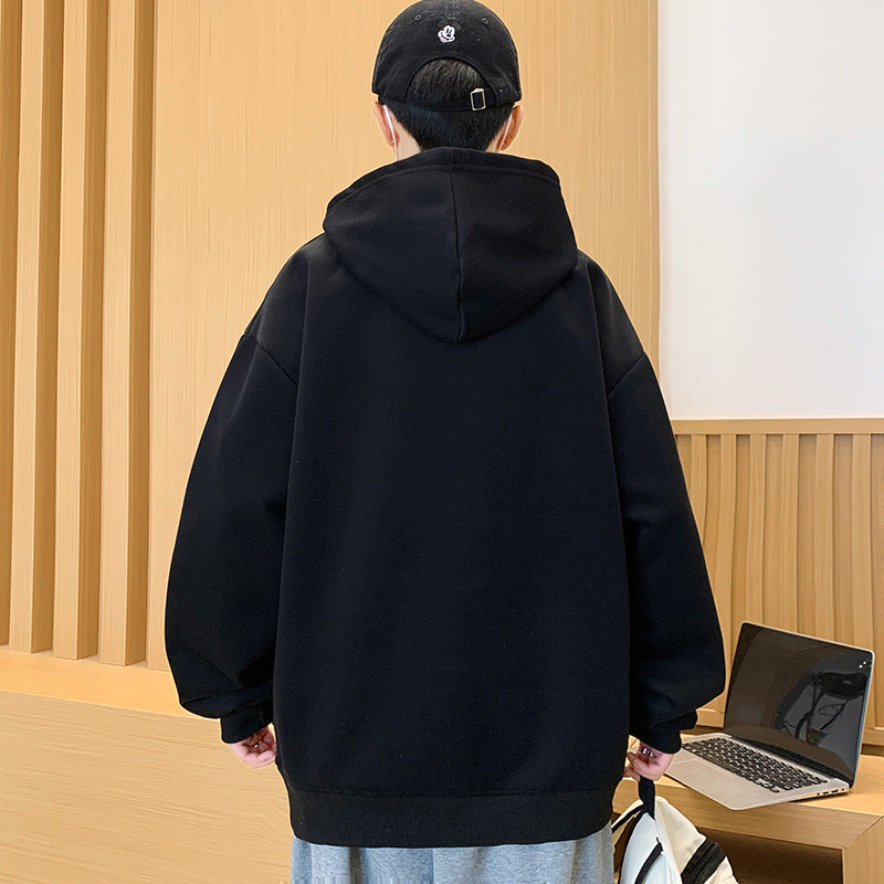 Unisex Oversized Kapuzenpullover mit kreativem Schriftzug Aliams