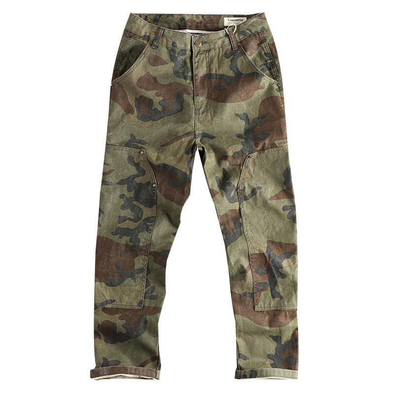 Herren Cargohose im modernen Camouflage-Design mit multifunktionalen Taschen Aliams