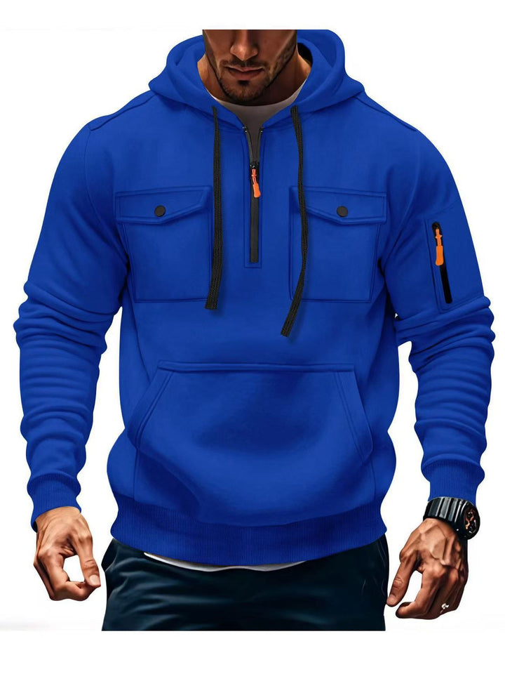 Herren Funktions Hoodie mit praktischen Taschen Aliams