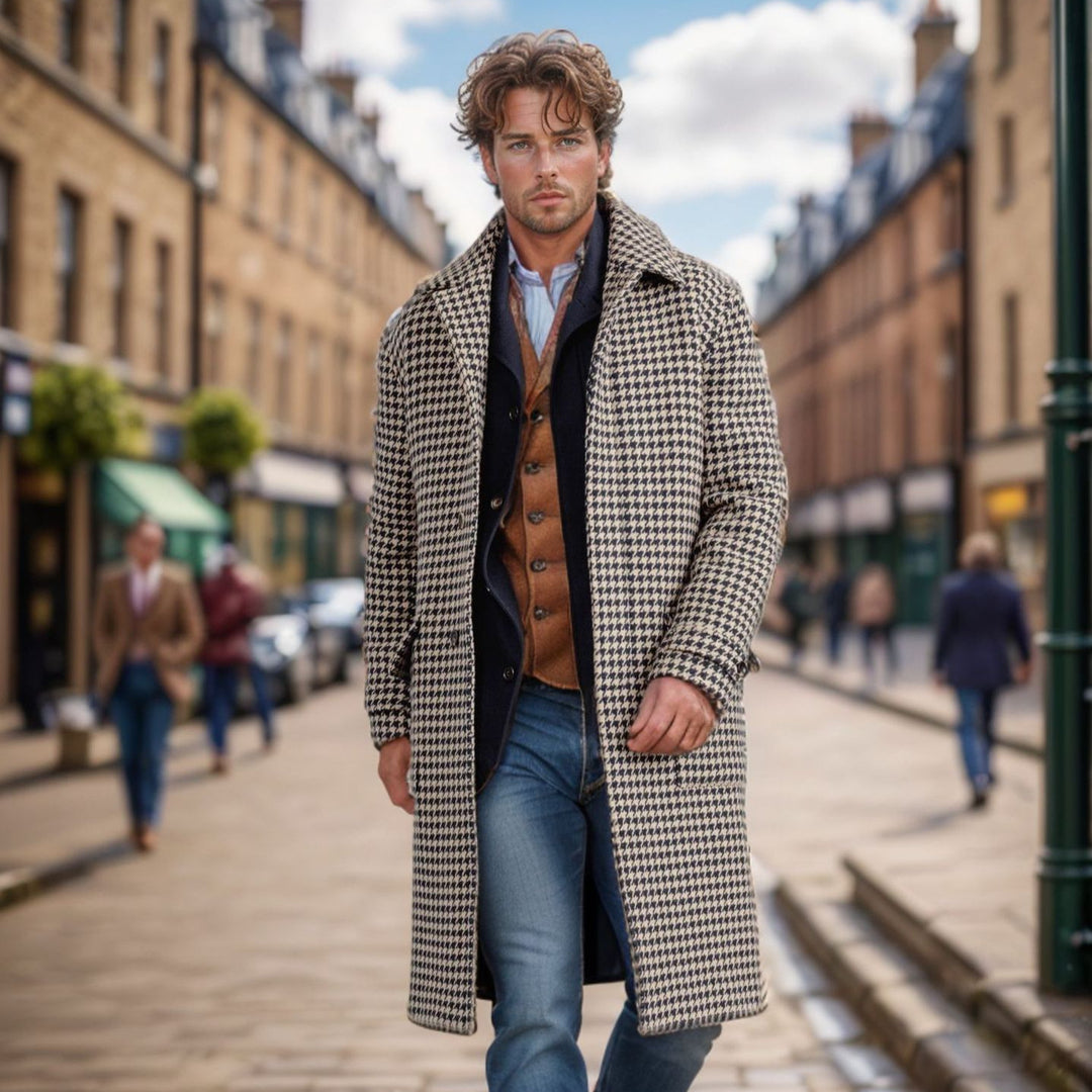 Herren klassischer Wollmantel Aliams