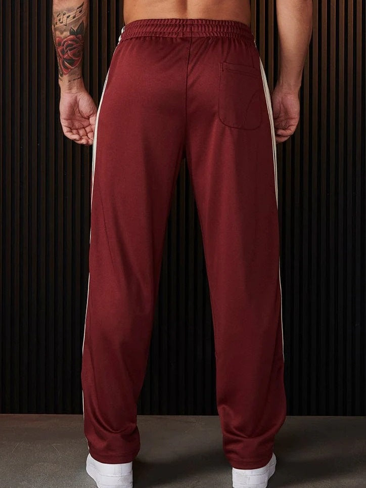 Herren Sportliche Freizeithose mit seitlichem Streifen Aliams