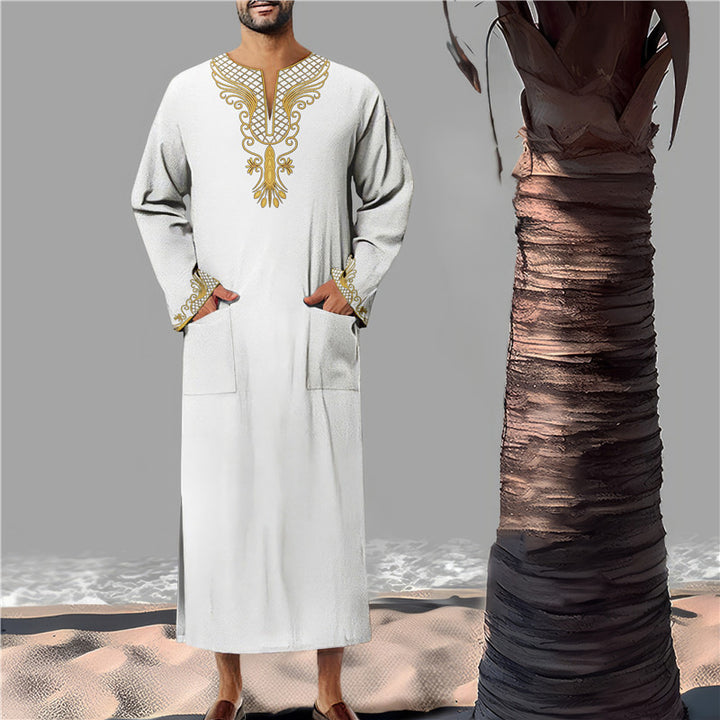 Herren Kaftan mit aufwendiger Stickerei Aliams