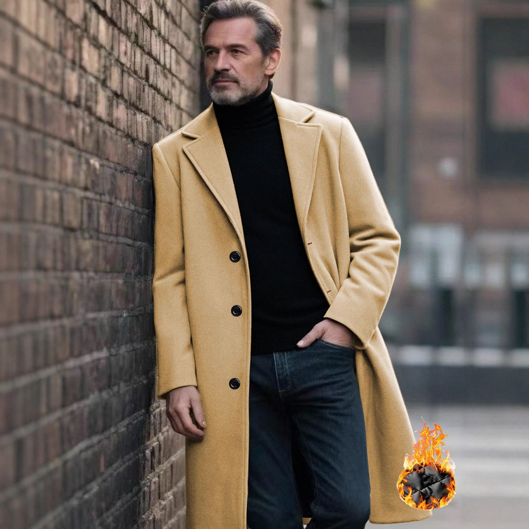 Herren eleganter Wollmantel Aliams