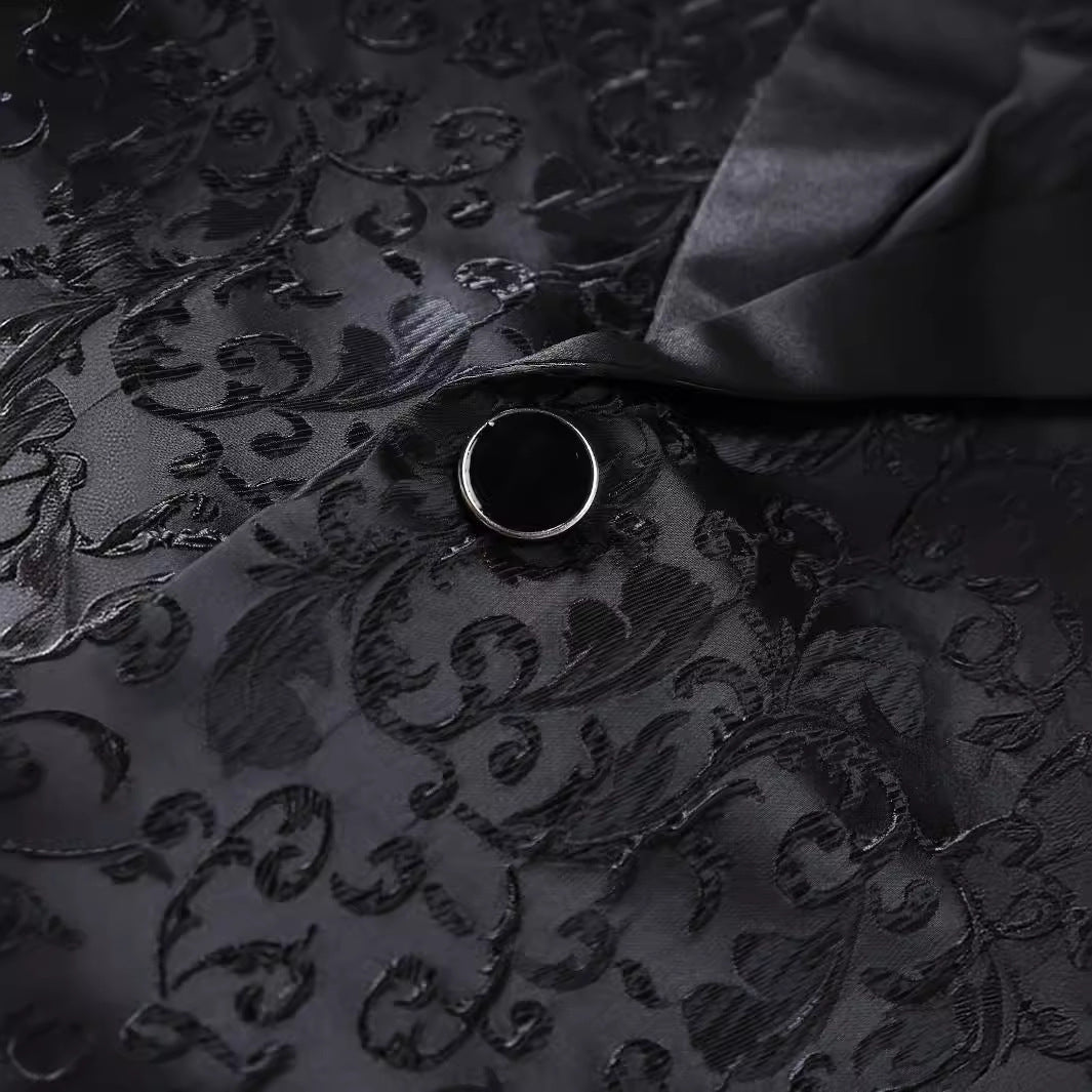 Herren elegantes Anzugset mit dekorativem Muster Aliams